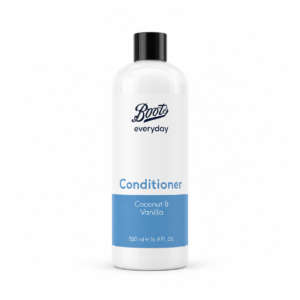Boots Everyday Coconut and Vanilla conditioner 500ml white bottle