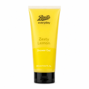 Boots Everyday Zesty Lemon shower gel 250ml yellow tube
