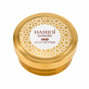 Hamidi Luxury Oud Body Butter 250ml gold jar