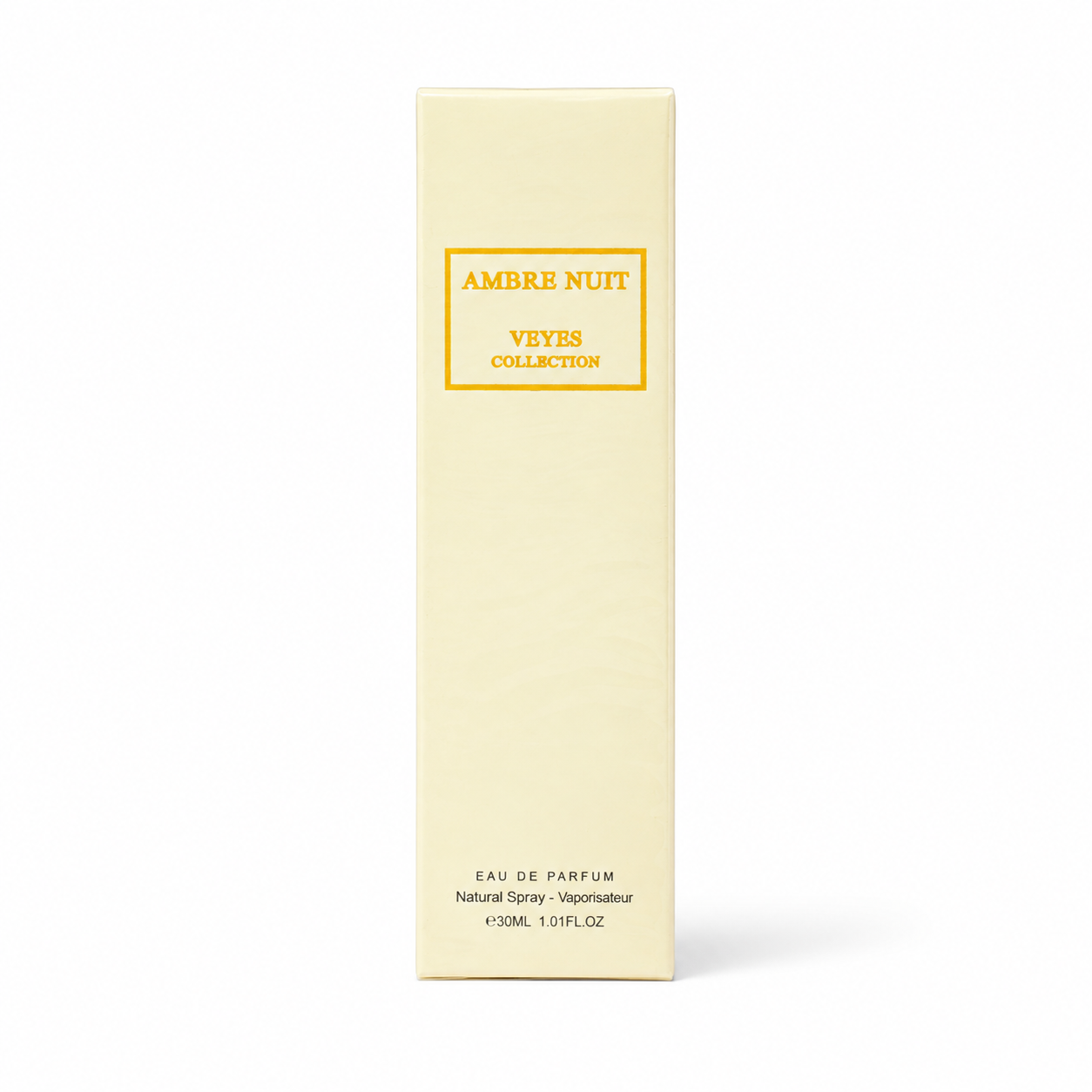 Veyes Collection Ambre Nuit eau de parfum 30ml cream and gold box