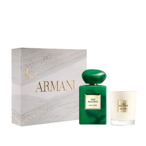 Armani Privé Vert Malachite Ramadan gift set with candle