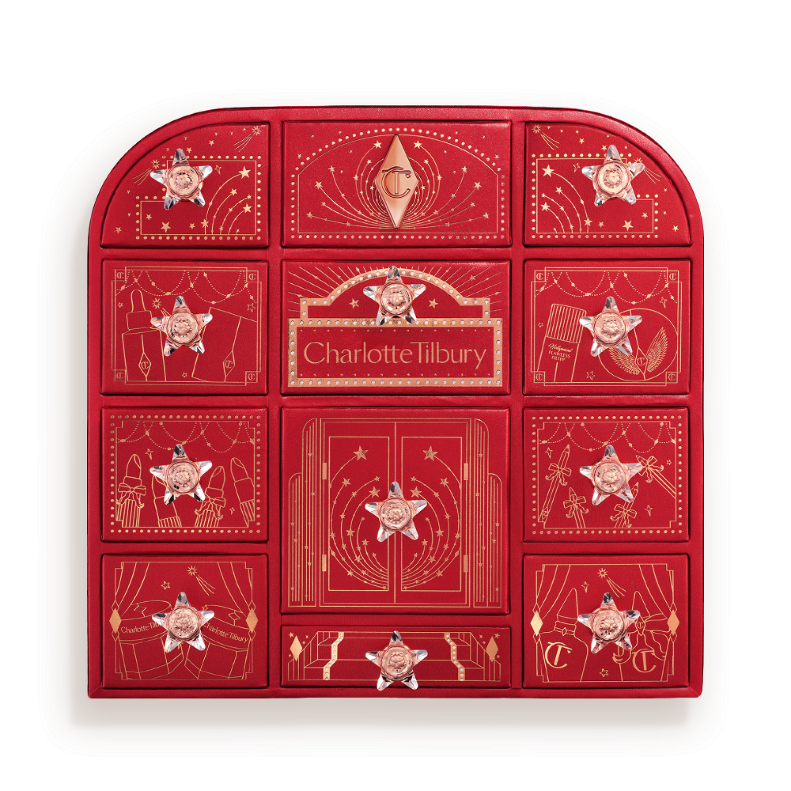 Charlotte Tilbury Hollywood Beauty Wonderland advent calendar 2026 – 15-piece makeup and skincare gift set view 5