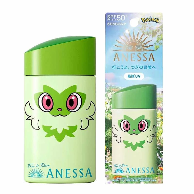 ANESSA Perfect UV Skincare Milk – Pokémon Limited Edition (Nyaoha) | SPF 50+ PA+