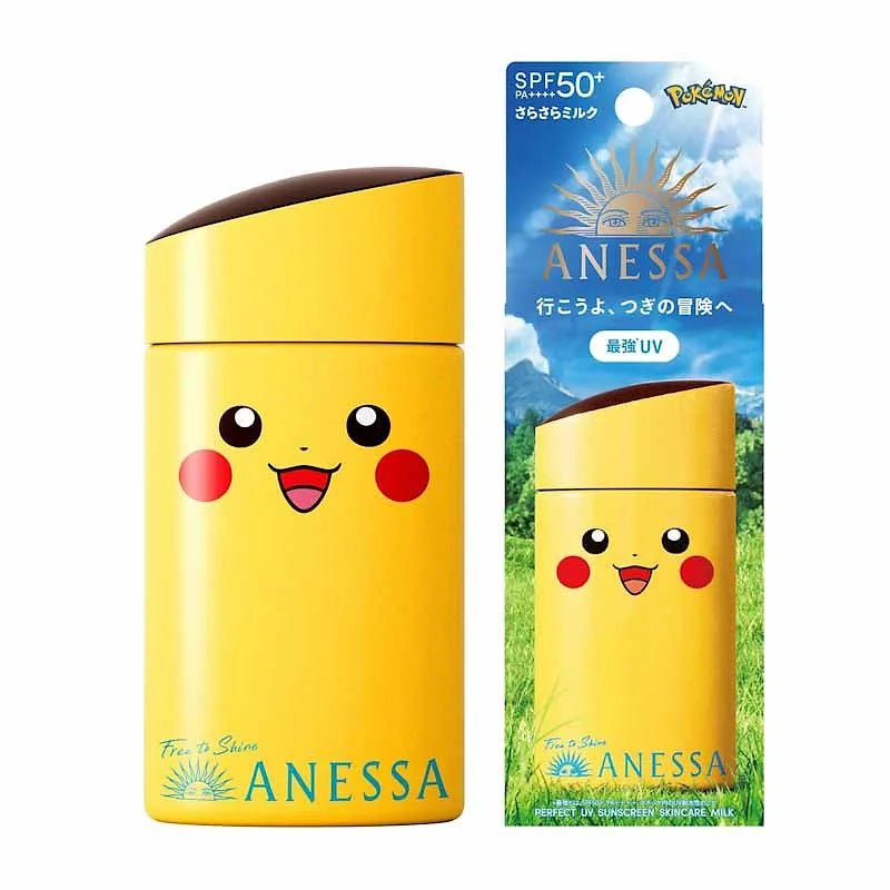 ANESSA Perfect UV Skincare Milk – Pokémon Limited Edition (Pikachu) | SPF 50+ PA