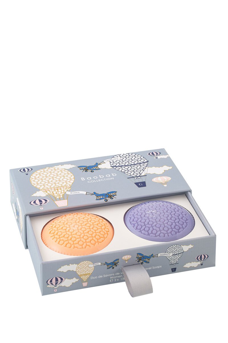 Baobab Collection Gift Box Soap Women & Gentlemen travel duo set – view 3