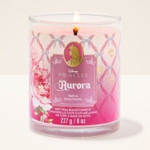 Bath & Body Works Disney Princess Aurora Single Wick Candle 227g – original in Egypt
