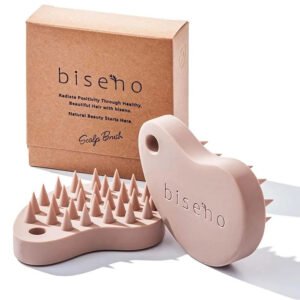 Biseno Silicone Shampoo Brush | Scalp Massage & Hair Care Brush (1 pc)