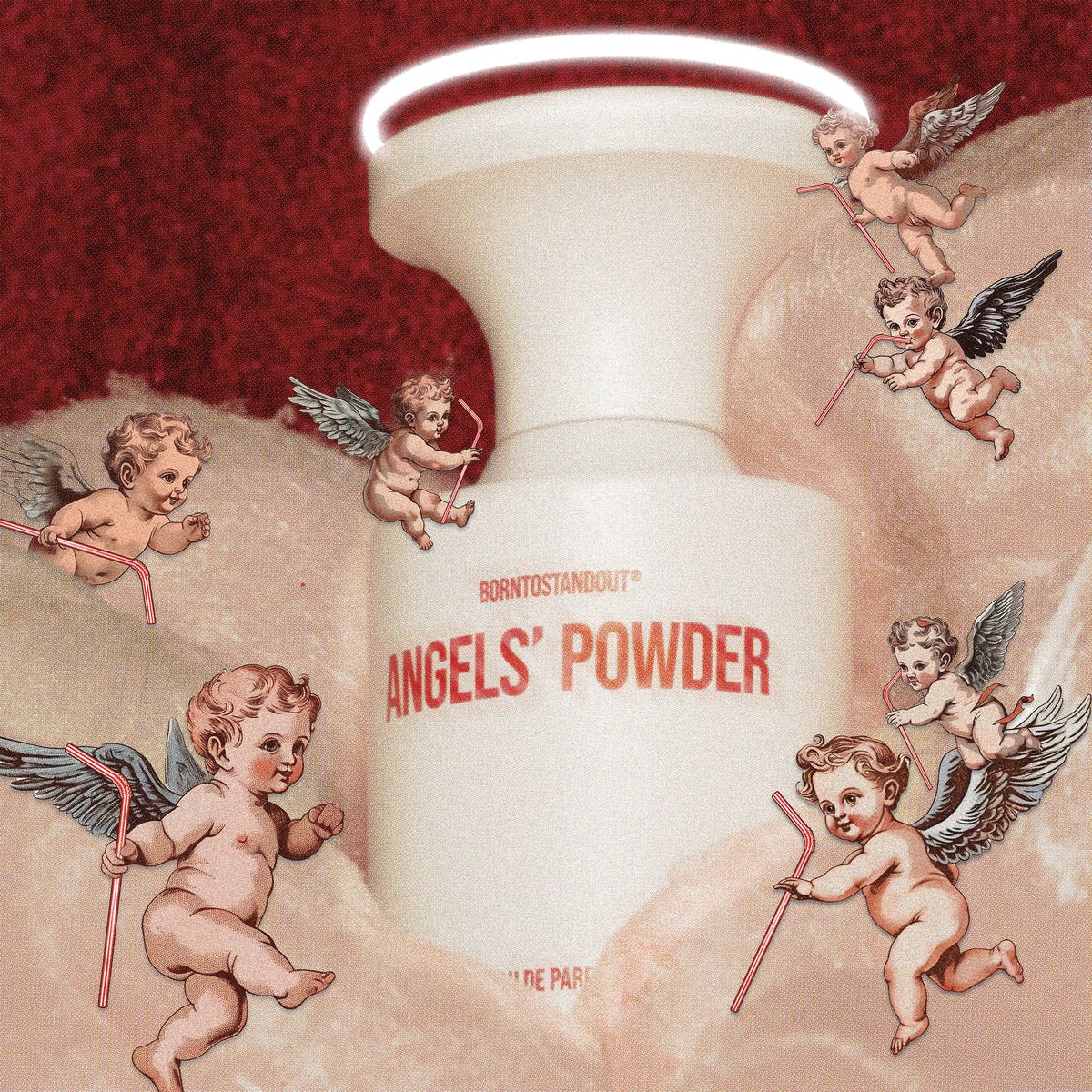 BORNTOSTANDOUT Angels’ Powder Eau de Parfum 50ml view 2 – original cotton candy, raspberry and heliotrope gourmand perfume in Egypt