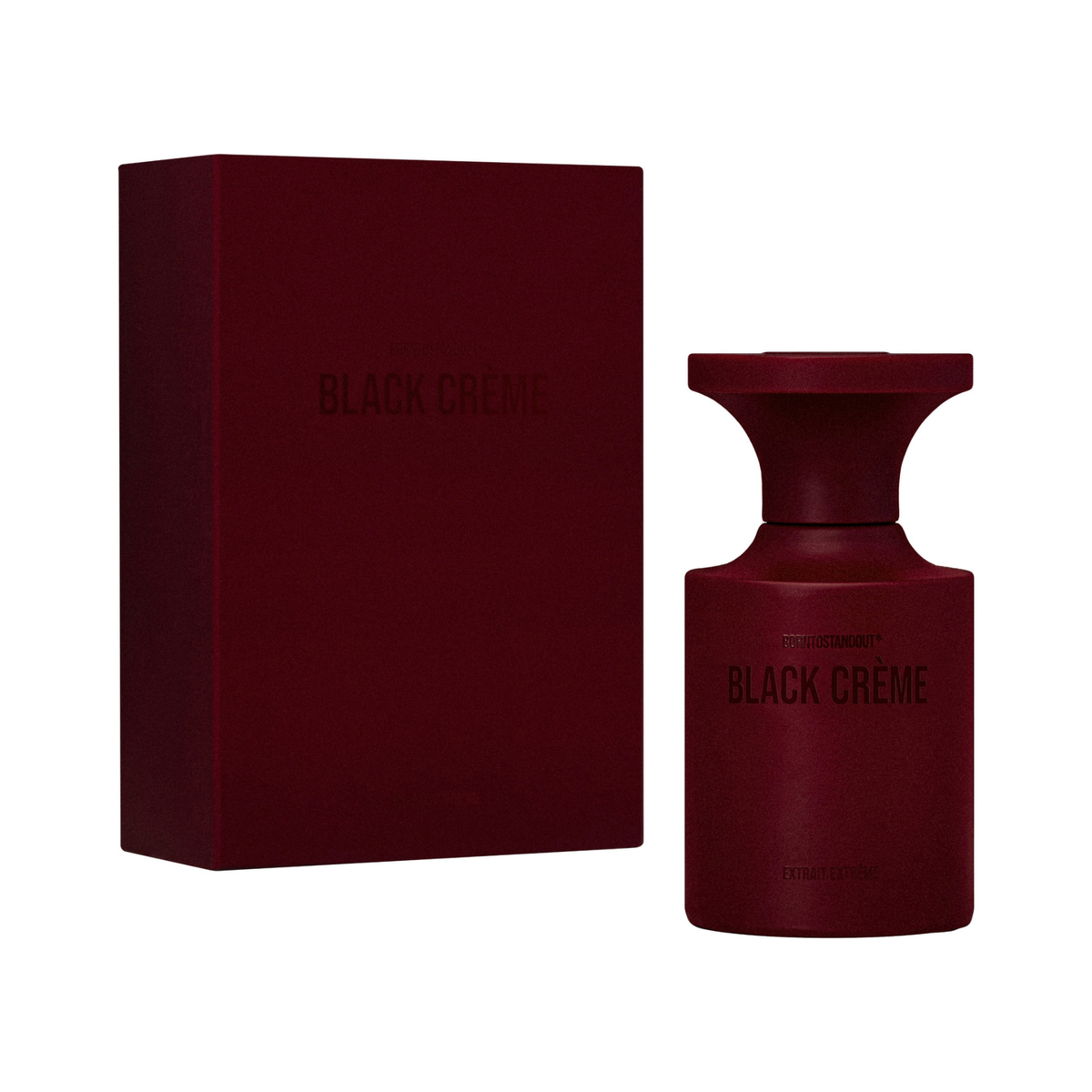 BORNTOSTANDOUT Black Crème Extrait de Parfum 50ml view 2 – original milk, ambrette and oud gourmand extrait in Egypt