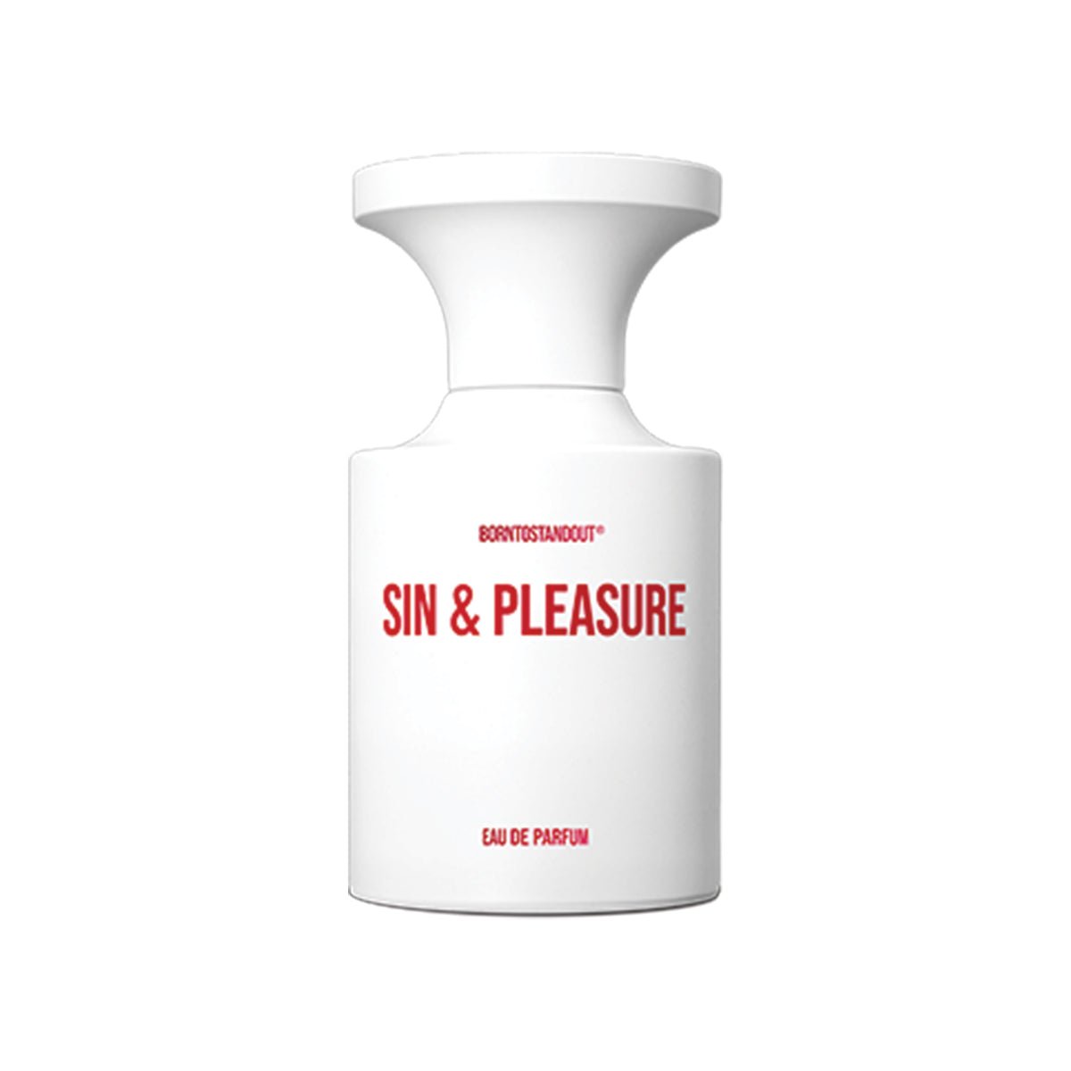 BORNTOSTANDOUT Sin & Pleasure Eau de Parfum 50ml bottle – original ylang, caramel, oud and leather perfume in Egypt