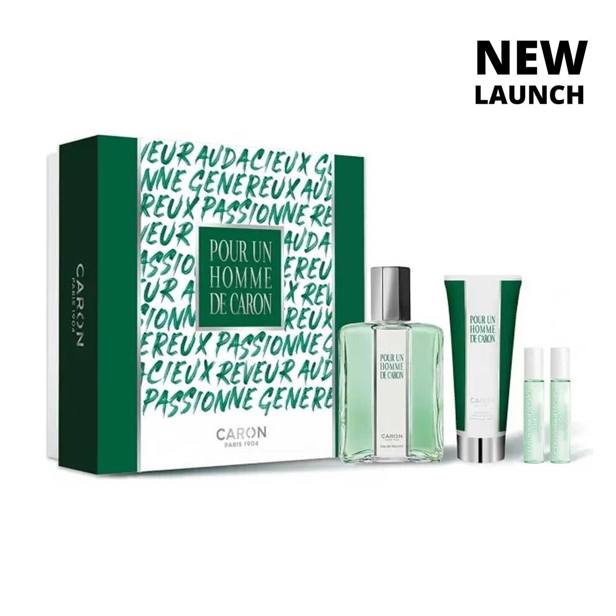 Caron Pour Un Homme Gift Set Gift Set 125ml view 2 – original eau de toilette, shower gel and minis in Egypt