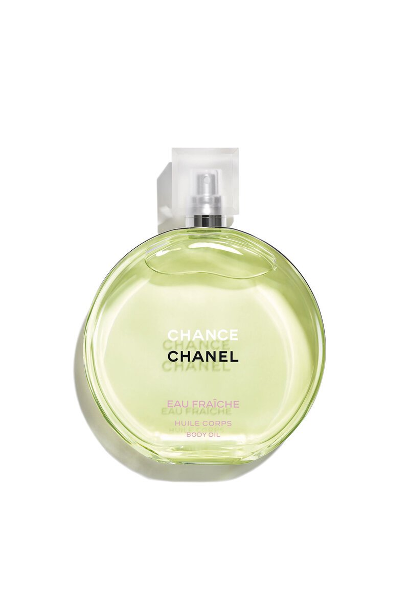 CHANEL Chance Eau Fraîche Hair and Body Oil 150ml glass spray bottle