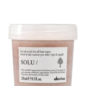 Davines SOLU Sea Salt Scrub Cleanser 250ml bottle