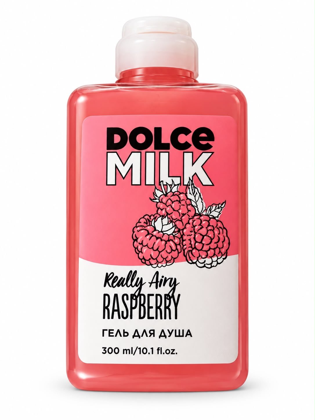 DOLCE MILK Really Airy Raspberry shower gel 300ml pink bottle