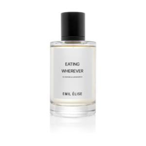 Emil Élise Eating Wherever Eau de Parfum 100ml bottle – original blackcurrant, peach and vanilla sweet floral perfume in Egypt