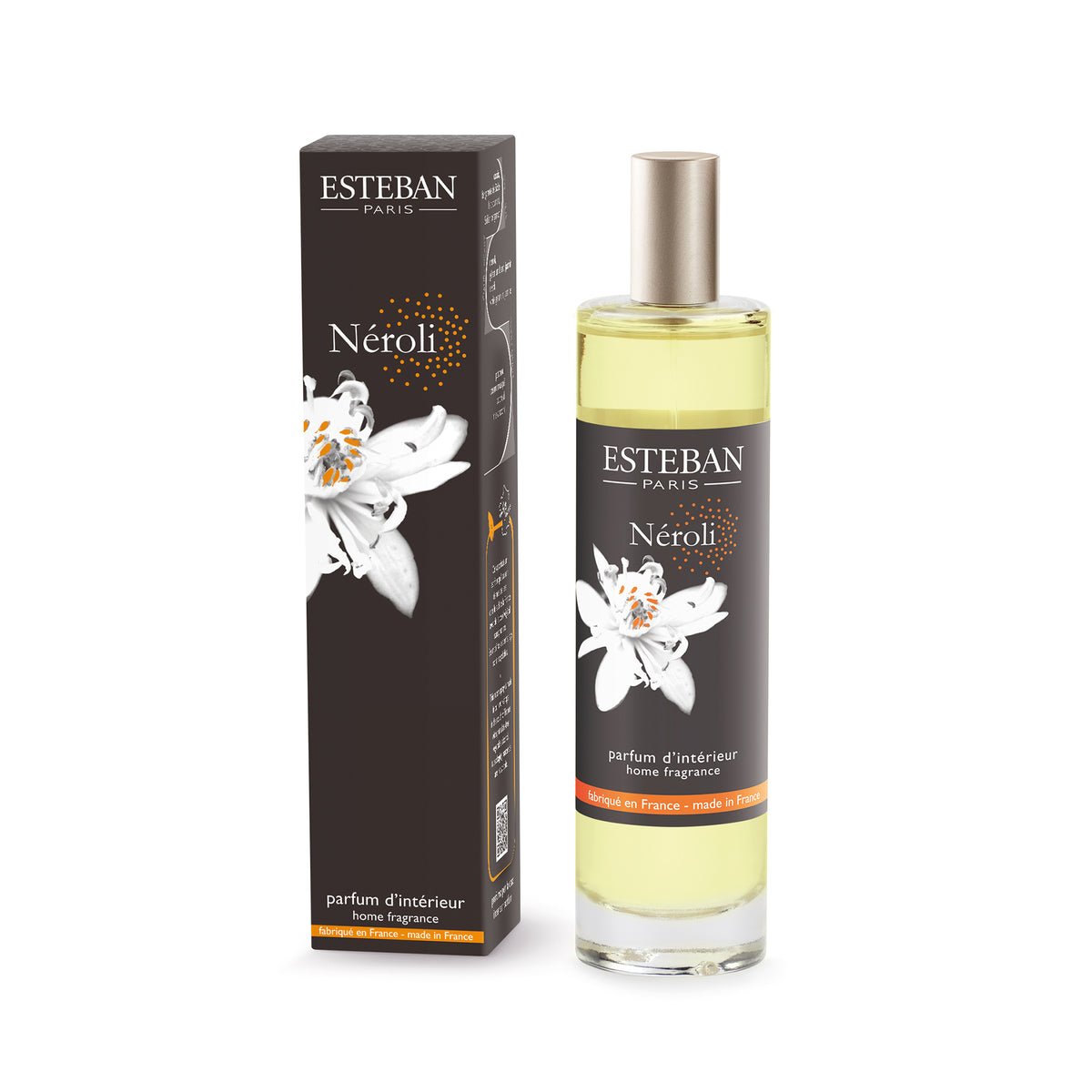 Esteban Néroli Room Spray 75ml bottle – original neroli, bergamot and jasmine home fragrance spray in Egypt