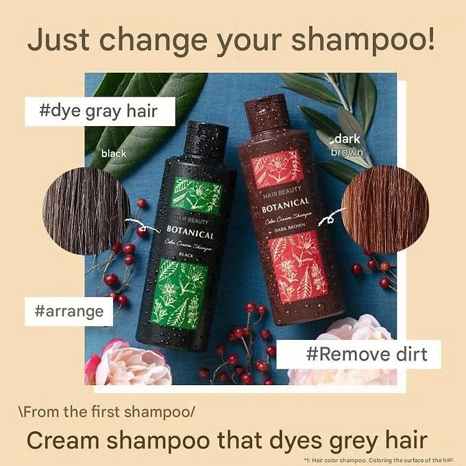 Future Lab Botanical Color Cream Shampoo, Black, 6.8 fl oz (200 ml)