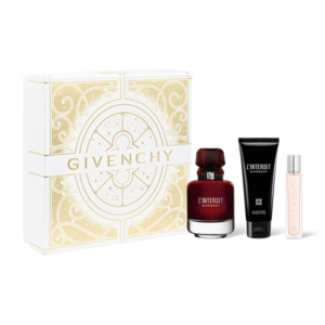 Givenchy L'Interdit Rouge Gift Set Festive Edition with Eau de Parfum 80 ml, Body Lotion 75 ml & Travel Spray 12.5 ml