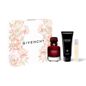 Givenchy L'Interdit Rouge Gift Set Mother's Day Edition with Eau de Parfum 80 ml, Body Lotion 75 ml & Travel Spray 12.5 ml