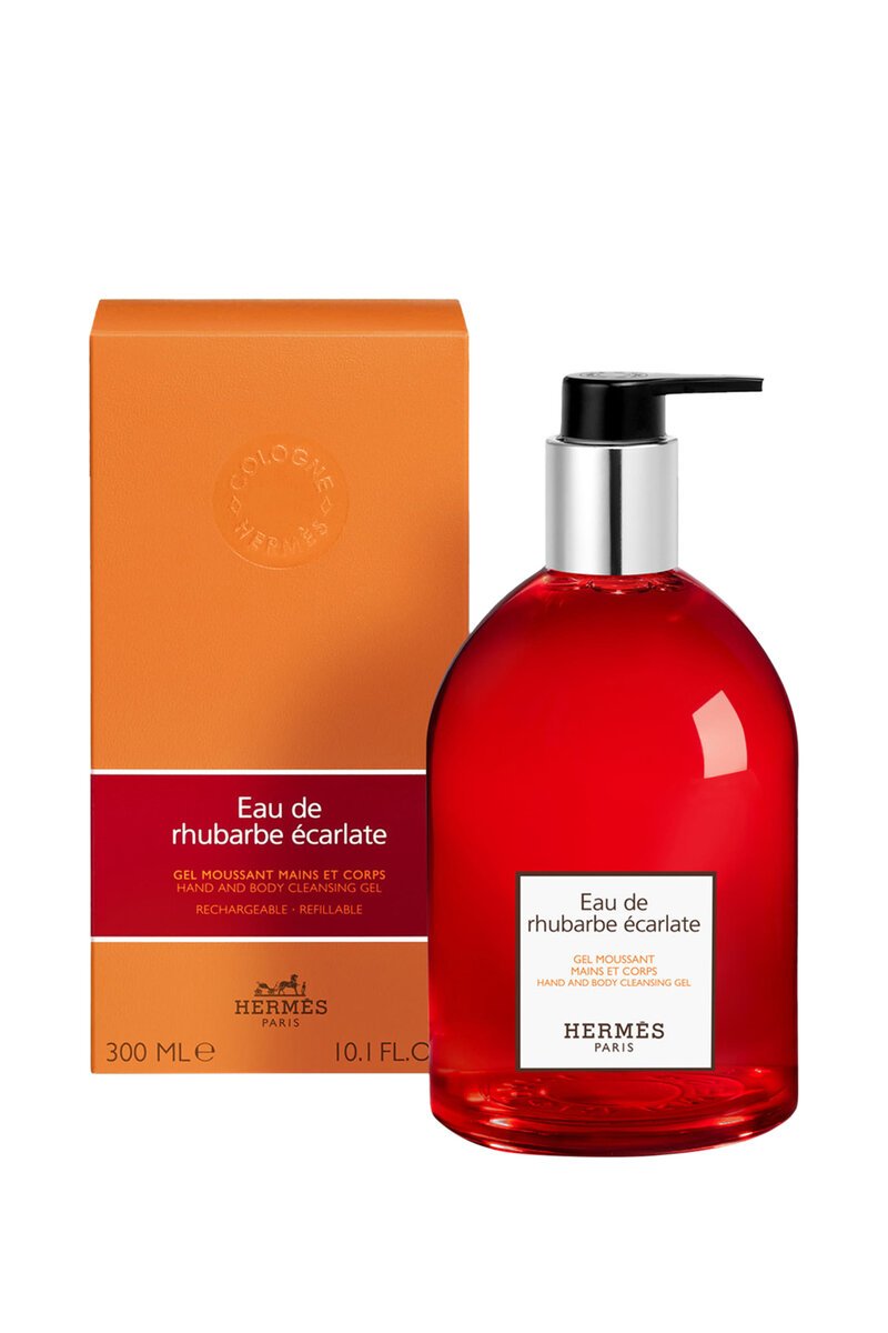 Hermès Eau de Rhubarbe Écarlate hand and body cleansing gel 300ml bottle – view 2