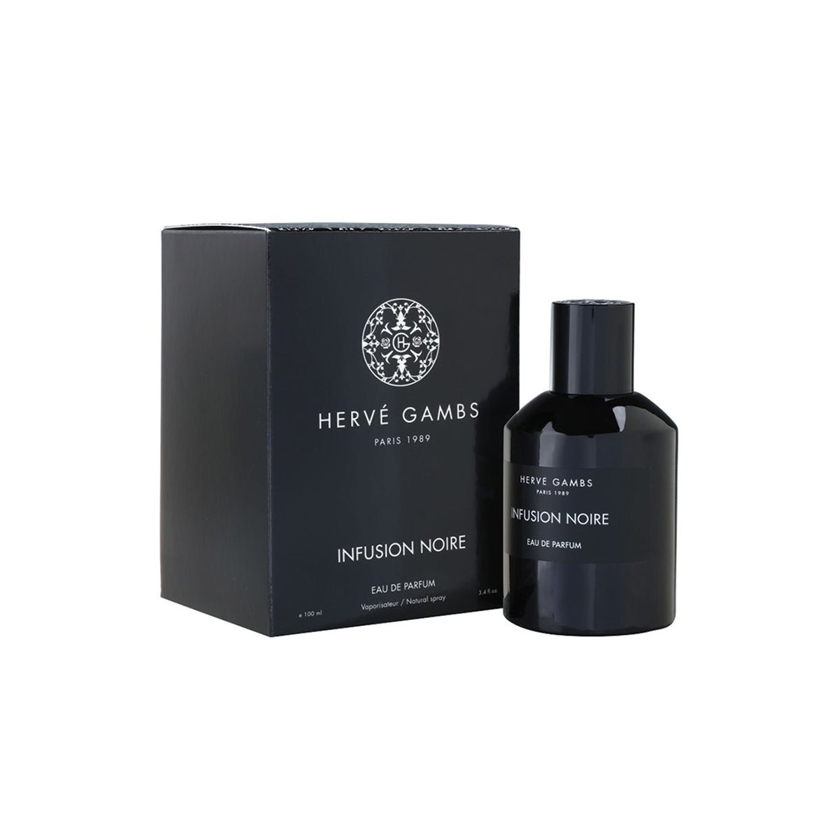 Hervé Gambs Infusion Noire Eau de Parfum 100ml bottle – original lavender, star anise and pepper woody spicy perfume in Egypt