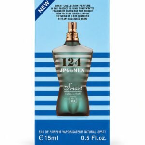 Smart Collection No. 124 eau de parfum 15ml in blue striped box - fresh aromatic vanilla perfume for men in Egypt