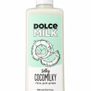 DOLCE MILK Silky Cocomilky shower gel 460ml bottle with mint green coconut label - creamy coconut body wash in Egypt