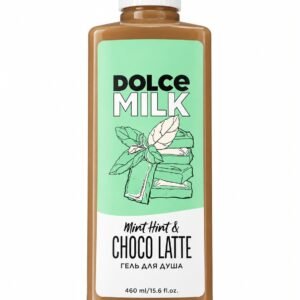 DOLCE MILK Mint Hint and Choco Latte shower gel 460ml brown bottle with mint chocolate label - chocolate mint body wash in Egypt