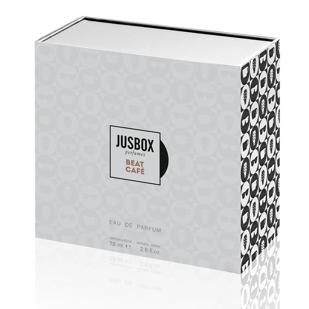 JUSBOX Beat Café Eau de Parfum 78ml view 3 – original cognac, tobacco and leather woody oriental perfume in Egypt