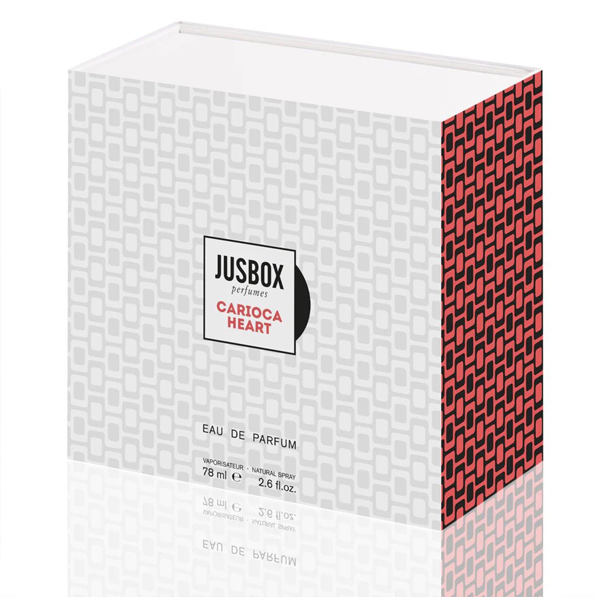 JUSBOX Carioca Heart Eau de Parfum 78ml view 3 – original mango, peony and vanilla fruity perfume in Egypt