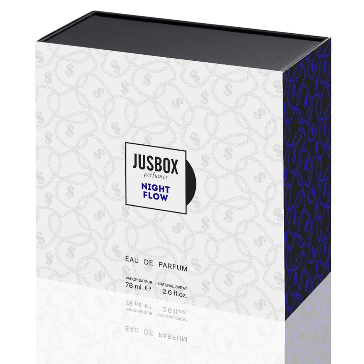 JUSBOX Night Flow Eau de Parfum 78ml view 3 – original raspberry, osmanthus and leather fruity oriental perfume in Egypt
