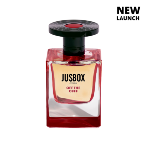 JUSBOX Off The Cuff Eau de Parfum 78ml bottle – original lime, cypress and styrax woody amber perfume in Egypt
