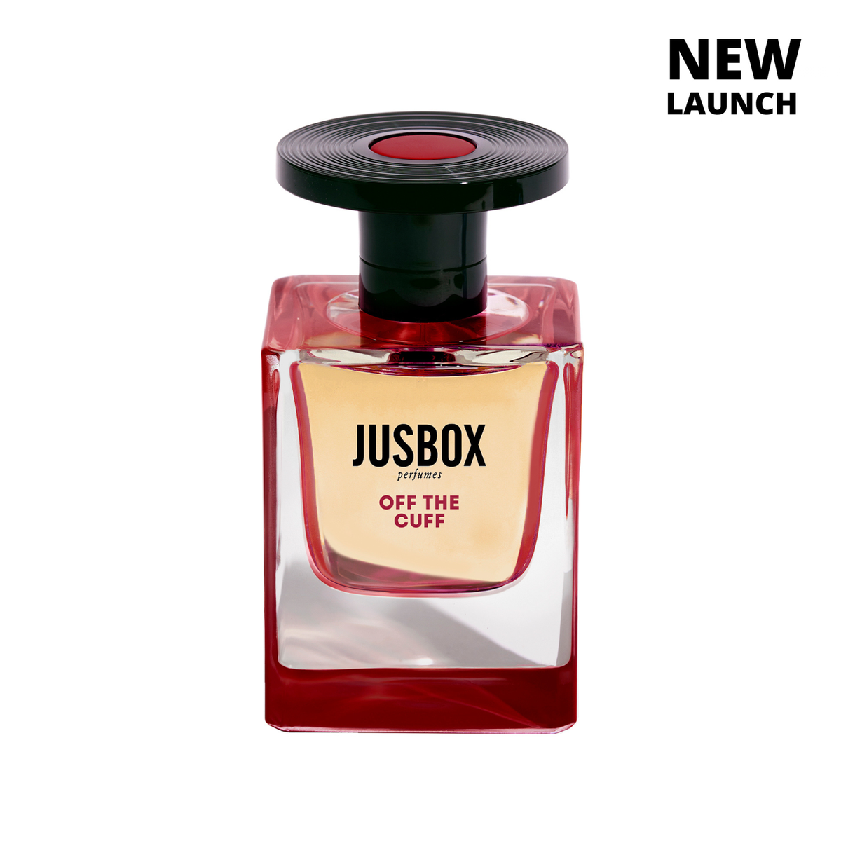 JUSBOX Off The Cuff Eau de Parfum 78ml bottle – original lime, cypress and styrax woody amber perfume in Egypt