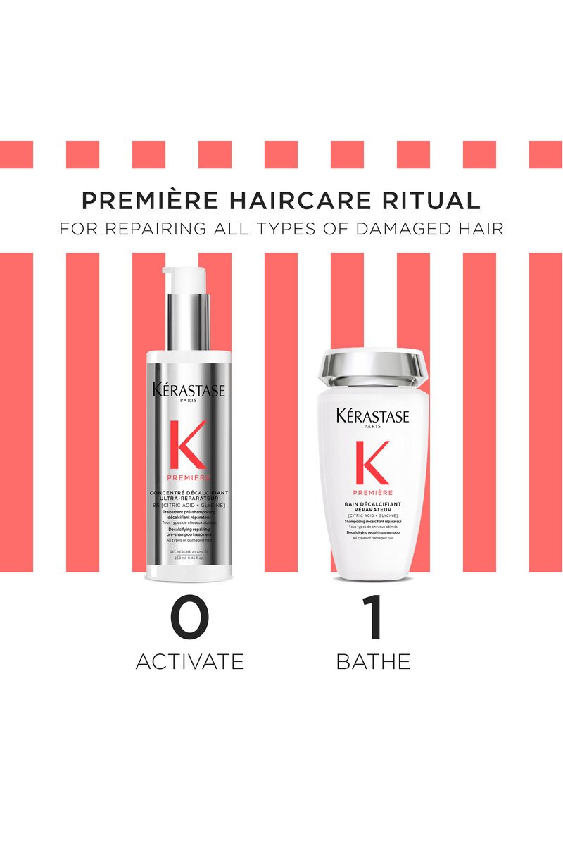 Kérastase Décalcifiant Première Routine decalcifying and repairing hair care set bottles – view 3