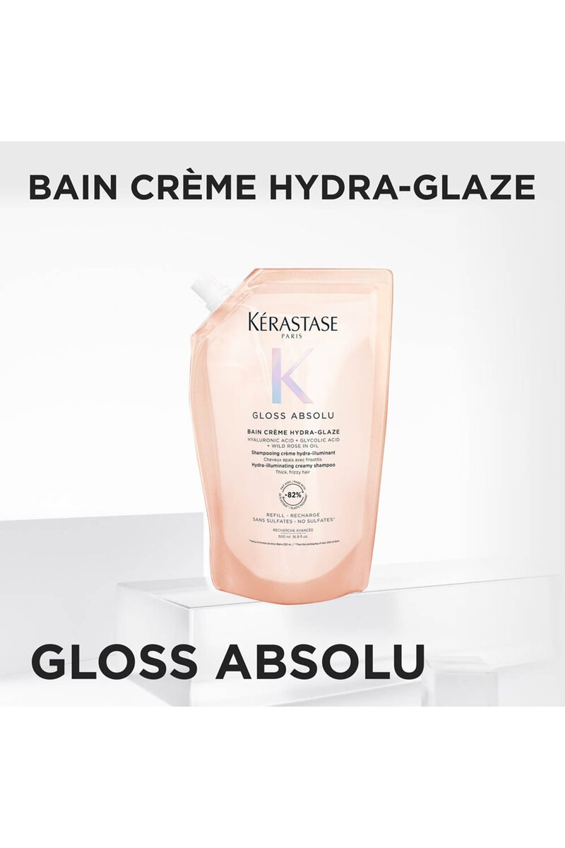 Kérastase Gloss Absolu Bain Creme Hydra-Glaze Refill Shampoo Pouch 500ml – view 2