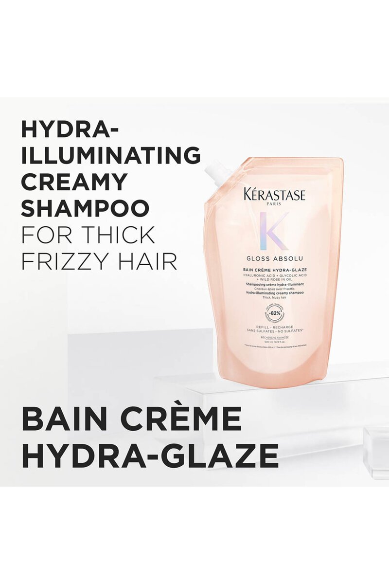 Kérastase Gloss Absolu Bain Creme Hydra-Glaze Refill Shampoo Pouch 500ml – view 3