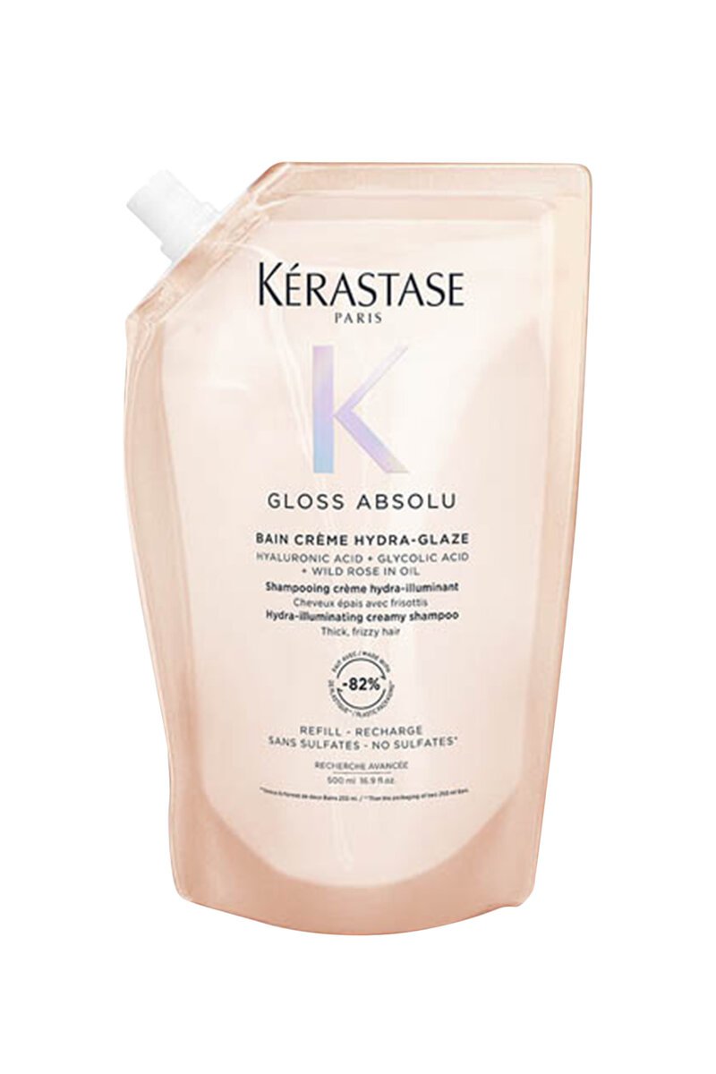 Kérastase Gloss Absolu Bain Creme Hydra-Glaze Refill Shampoo Pouch 500ml