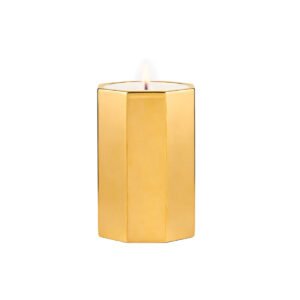 Les Eaux Primordiales Expériences Immobiles Golden Vanilla Pillar Scented Candle 500g bottle – original spiced vanilla scented candle in Egypt