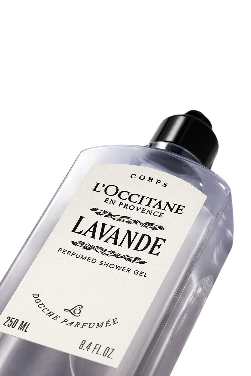 L'Occitane Lavande Blanche Perfumed Shower Gel 250ml bottle – view 2
