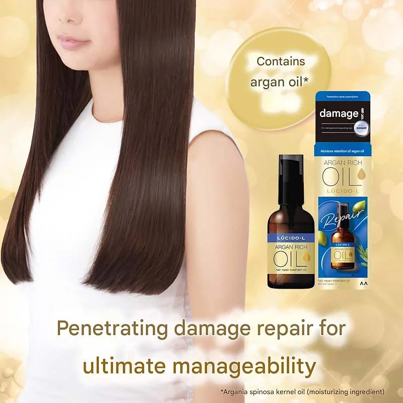 LUCIDO-L EX Hair Repair Oil | Leave-In Treatment with Argan Oil