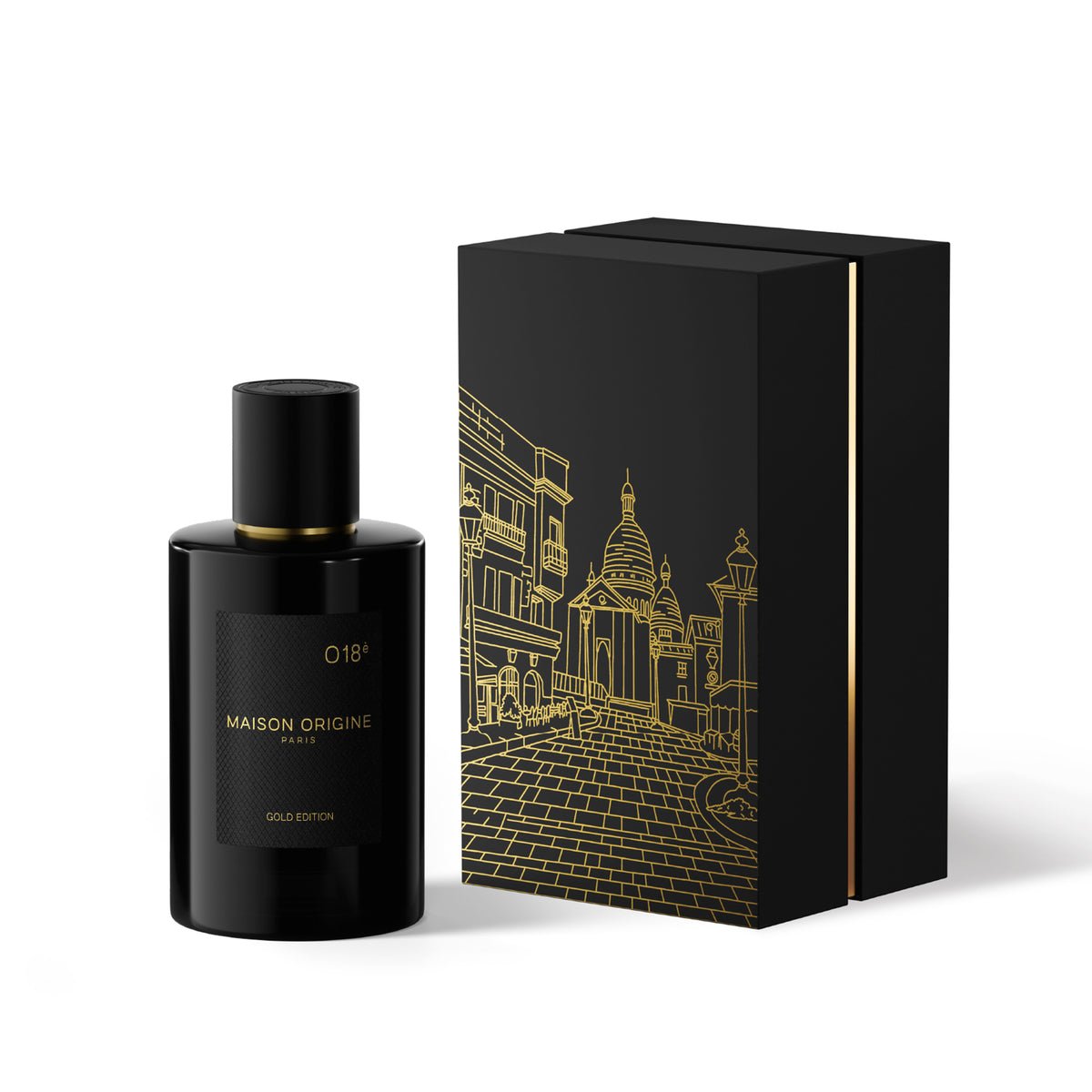 Maison Origine O18è Extrait de Parfum 100ml bottle – original cardamom, lavender and patchouli woody perfume in Egypt