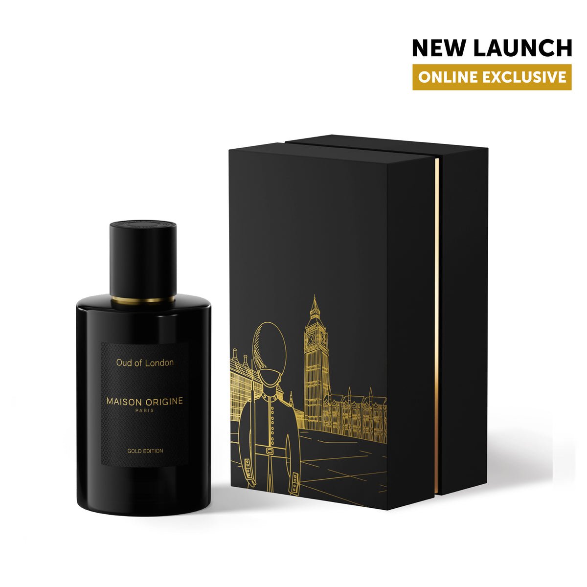 Maison Origine Oud of London Extrait de Parfum 100ml bottle – original oud, saffron and leather perfume in Egypt