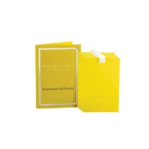Max Benjamin Lemongrass and Ginger Scented Cards bottle – original lemongrass, ginger and woods scented cards 5 pack in Egypt