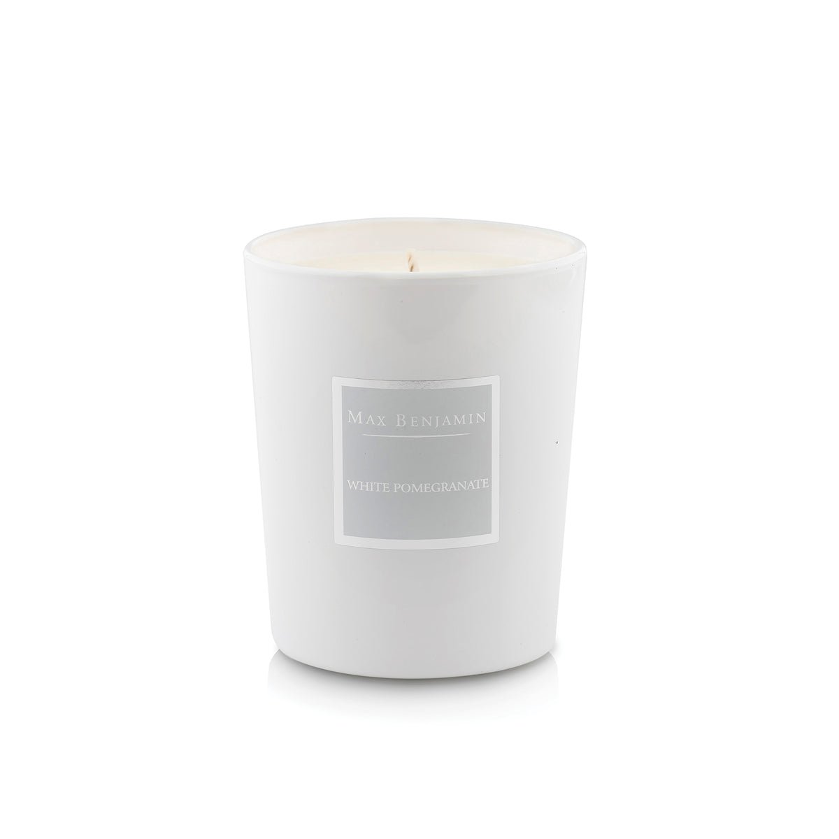 Max Benjamin White Pomegranate Scented Candle 190g bottle – original pomegranate, rosebud and gardenia scented candle in Egypt
