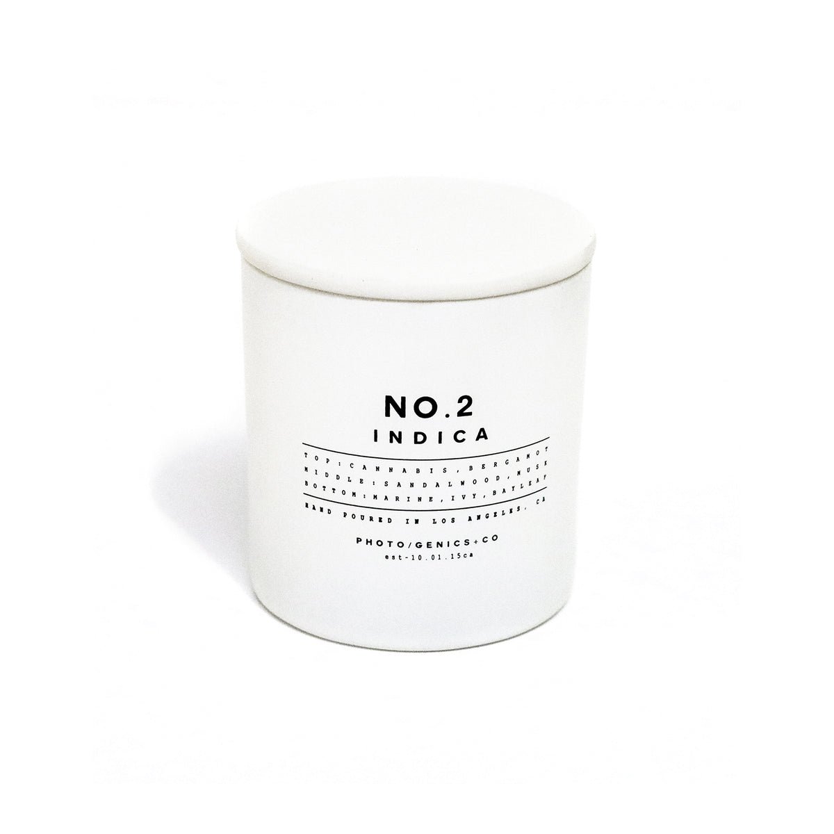 Photo/Genics + Co No.2 Indica Glass Candle 226g bottle – original bergamot, musk and marine ivy in Egypt
