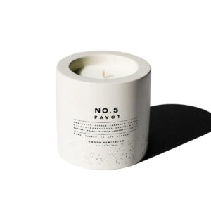 Photo/Genics + Co No.5 Pavot Concrete Candle 255g bottle – original poppy, myrrh and gardenia in Egypt