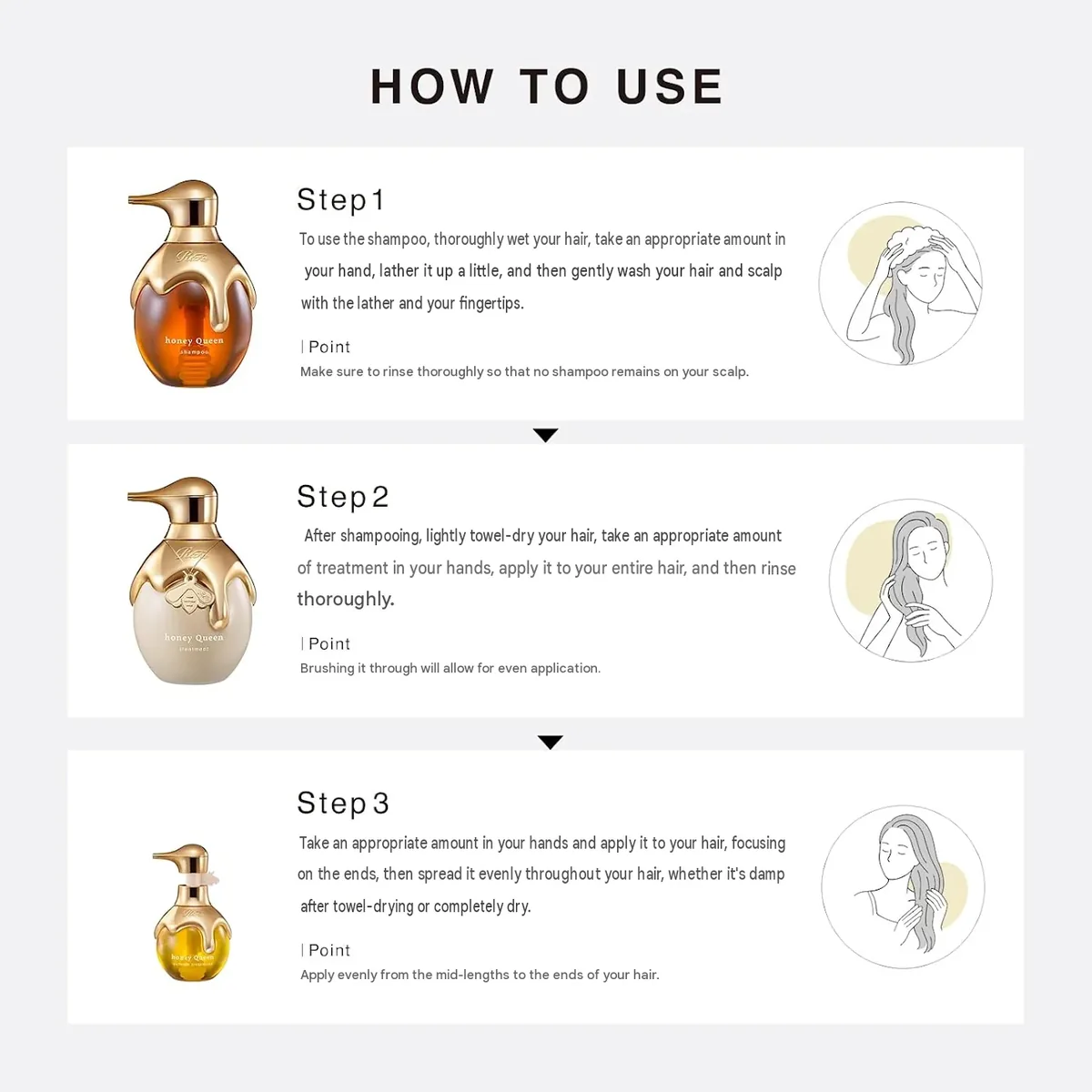 How to use ReFa Honey Queen Shampoo and Treatment step by step