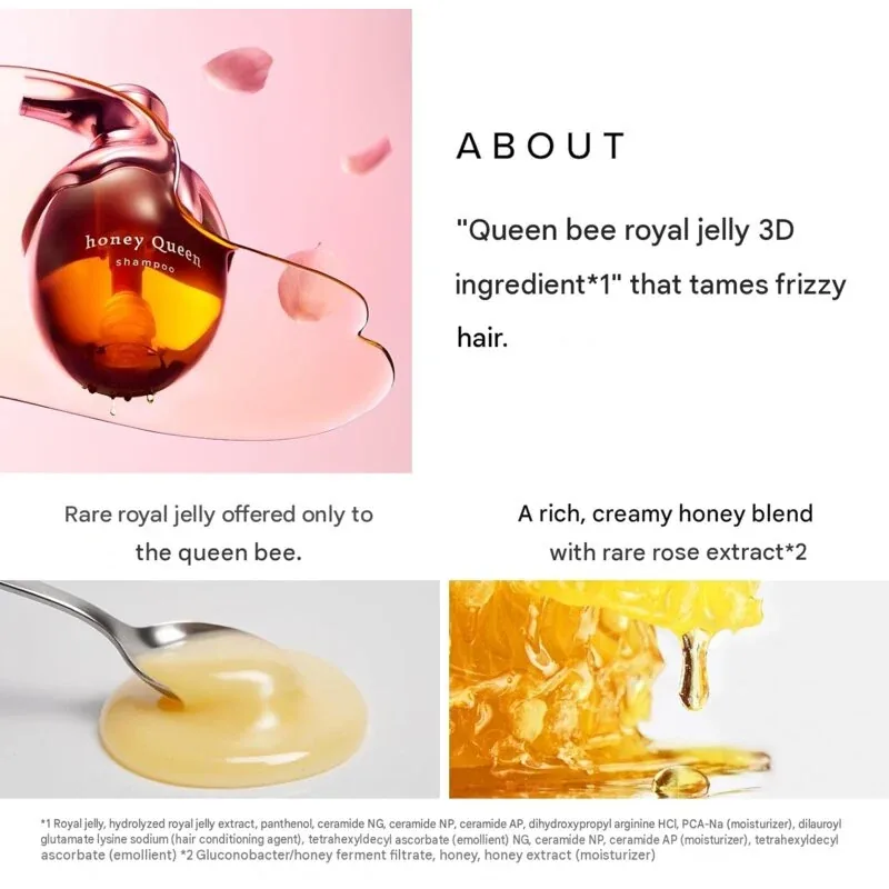 ReFa Honey Queen Rose royal jelly and rose honey ingredients