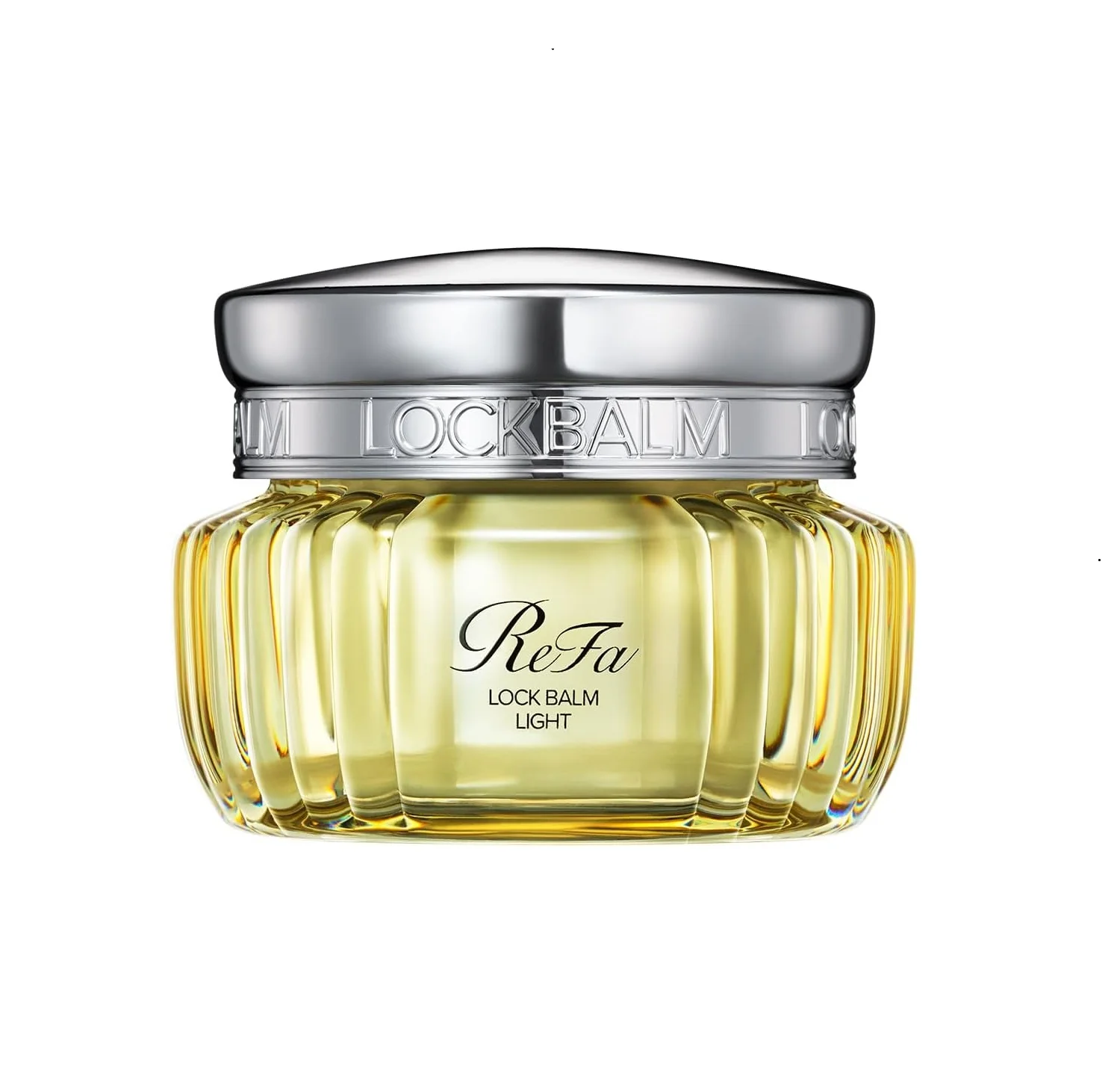 ReFa Lock Balm Light 50g pale gold glass jar