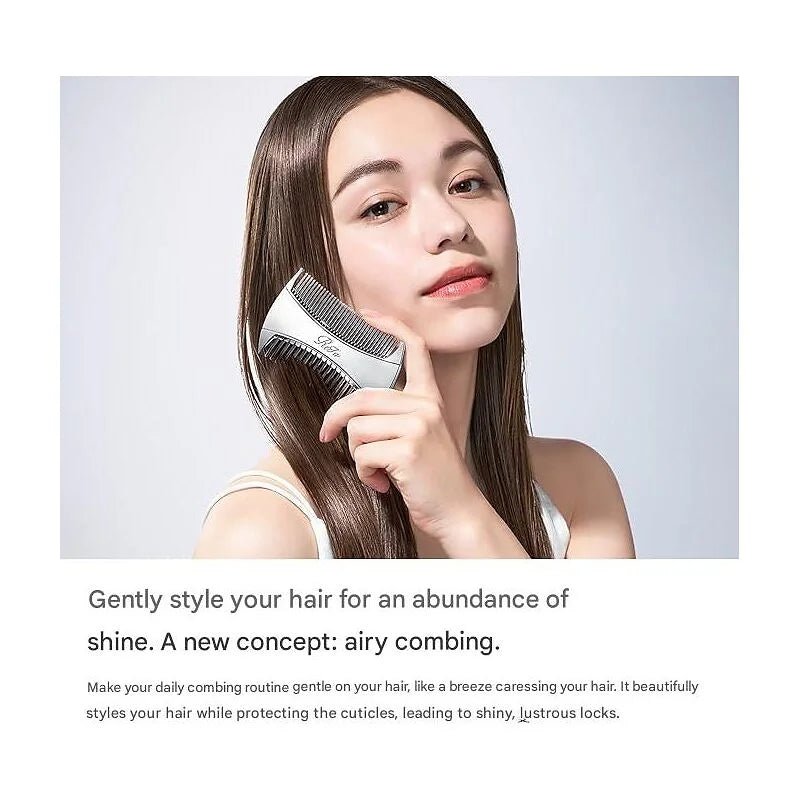 ReFa MARQUISE With Comb - Compact Dual Teeth Hair Comb with Pouch